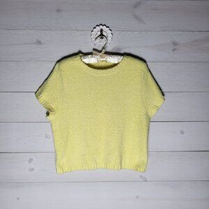 NWOT UGG XL Butter Yellow Plush Lounge Top.